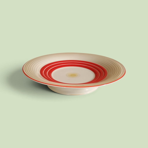 Opvallende porseleinen schaal met voetstuk van Johann Seltmann, Beieren – schalen, Porcelain