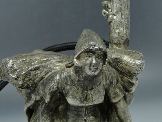 20th Century Sturm Night Lamp by J. Beck, Germany, 1890s – Table lamps, Glass, Marble (photo 5 of 13)