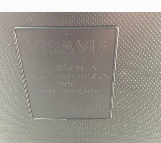 Set de 2 Sillas Originales Vitra Visavis – Antonio Citterio – Sillas de comedor, Plastic, Metal (photo 5 of 6)