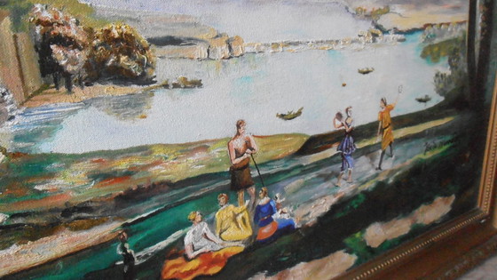 Image 1 of Jose de Almeida - Öl auf Leinwand - Landschaft - 1864/1945