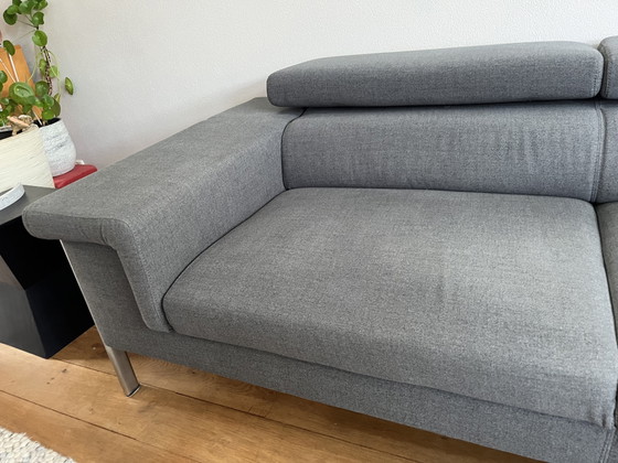 Solar Reno Gris foncé – Canapés 3 places, Textile, Metal (photo 5 of 5)