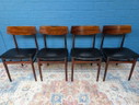 4x Vintage Rosewood Chairs, Danish Design, 1960s