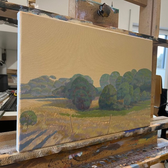 Image 1 of Dipinto unico, Bachtal, pezzo unico dipinto a mano, 45 x 30 cm, pittura acrilica su tela