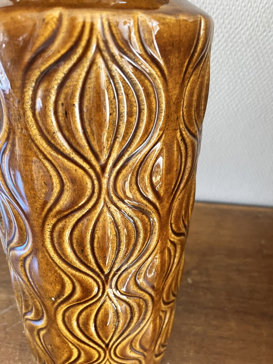 Image 1 of Vase de sol vintage d'Allemagne de l'Ouest à motif d'oignon