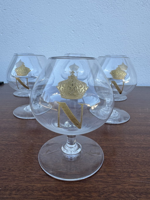 Copas de licor Napoleón de cristal Baccarat