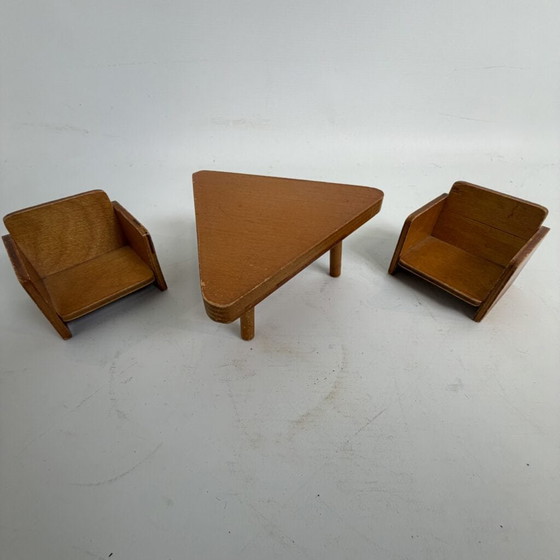 Mid-century modern miniature furniture set from the Soviet Union – Decorative Objects, Wood (photo 12 of 15)