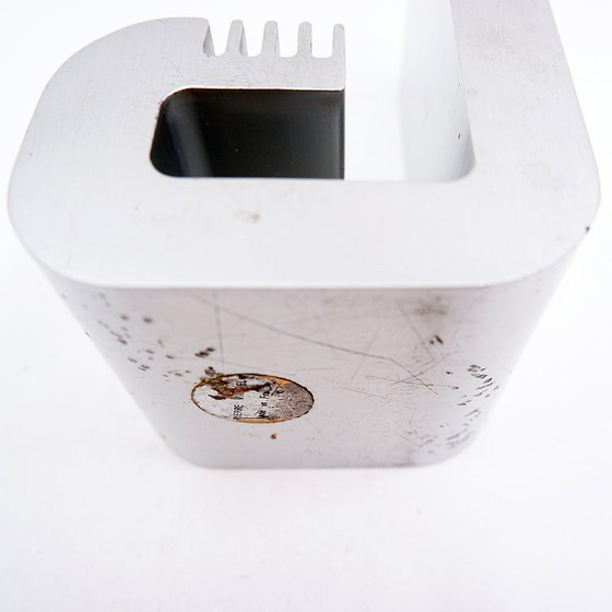 Image 1 of Pot à crayons et à lettres moderniste vintage en aluminium par Pierre Vandel, années 1970