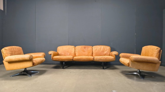 Image 1 of Divano De Sede DS31 in pelle color cognac, anni '70