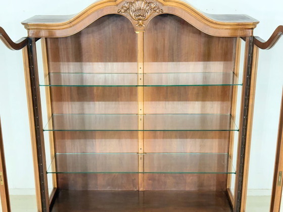Image 1 of Vitrinekast in barokstijl / displaykast / Chippendale vitrinekast / vintage kast