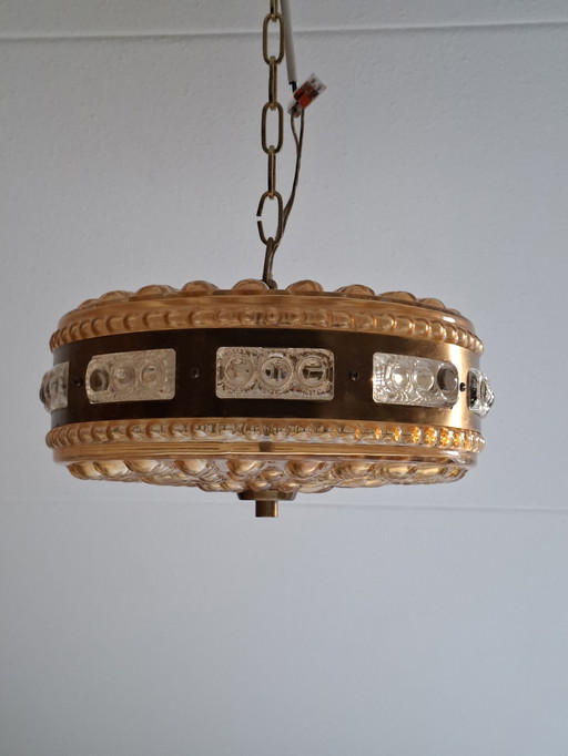 Ufo Pendant Lamp Orrefors Crystal Sweden