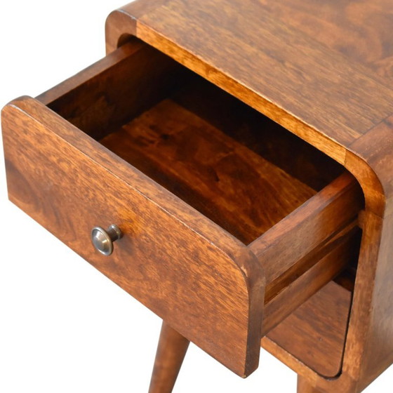 Mini Nachtkastje in Mangohout Met Kastanjehouten Look – Artisan, Wood (photo 8 of 12)
