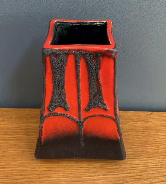 Image 1 of Fat lava vase by Fohr west Gemany model 342-20
