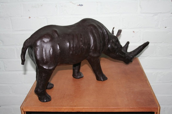 Image 1 of Rinoceronte grande in pelle vintage