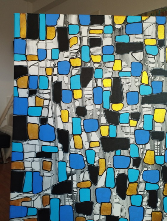 Image 1 of Natia Antadze Abstracte compositie XXL