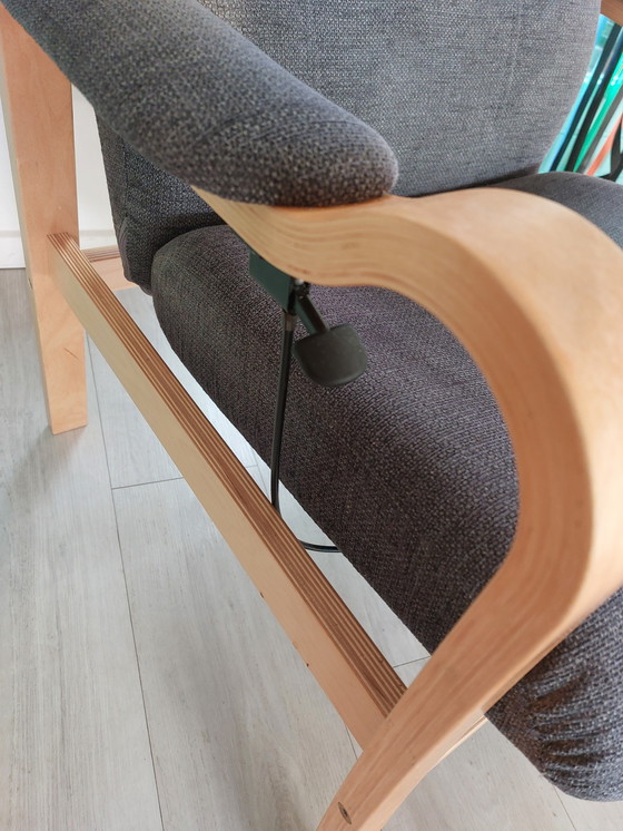 Image 1 of Fauteuil En Hocker Door Yngve Eckstöm Voor Nordic Easy Chair