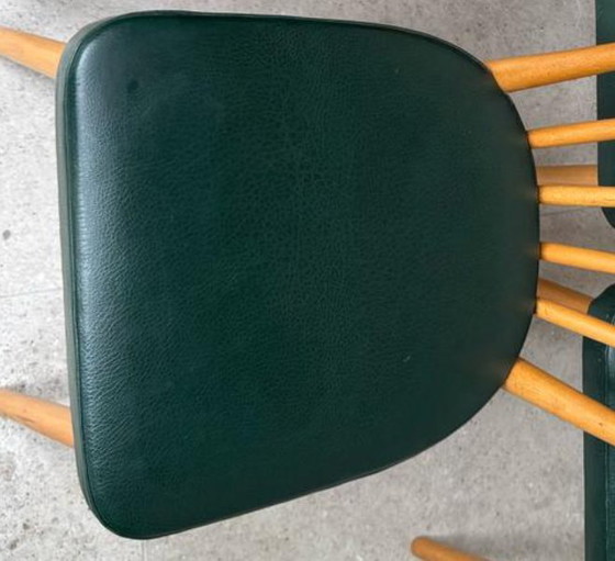 Image 1 of 5x Vintage Spijlenstoel Jaren 50