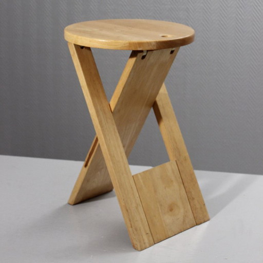 Vintage folding stool "Suzy", modernist design by Adrian Reed, 1980s