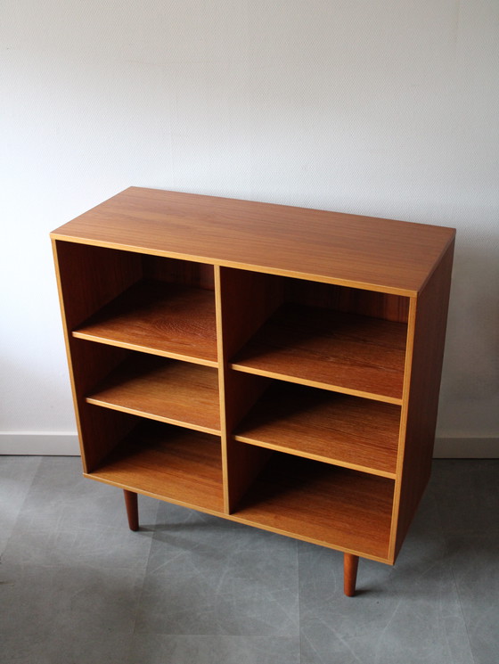 Image 1 of Vintage Danish deep bookcase by Denka Møbler
