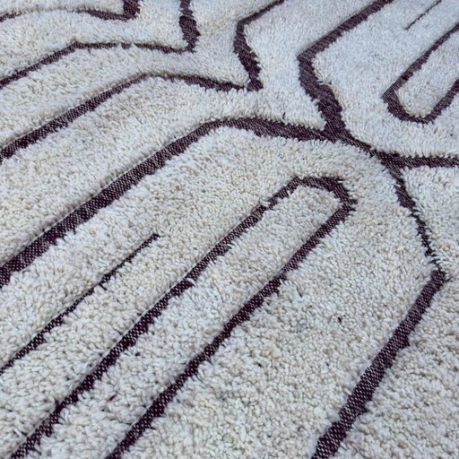 Tapis Beni Ouarain en laine authentisch 250cmx150cm