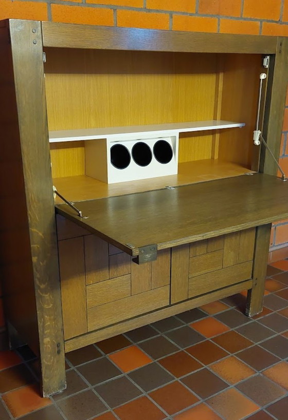 Image 1 of Complete Dining Room Set with Buffet Cabinet, Bar Cabinet, Extendable Table, and Set of Chairs Casala Cantilever