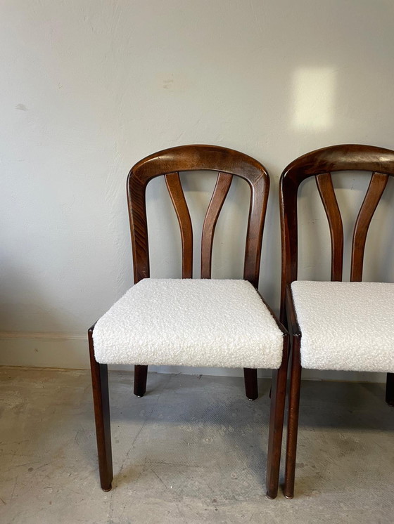 Image 1 of 4 chaises de salle à manger vintage