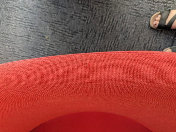 Image 1 of Pierre Paulin - Artifort Groovy Silla M F598 en Rojo - lote de 2