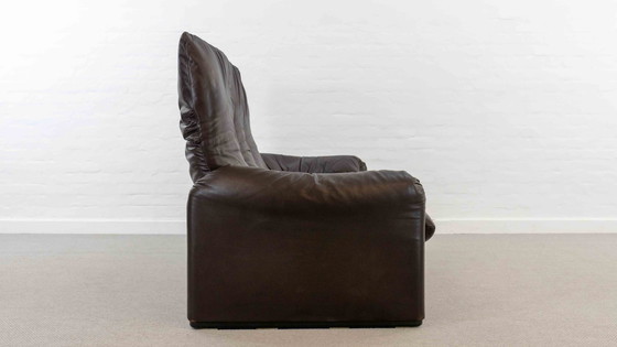 Image 1 of Cassina Maralunga 3-Sitzer-Sofa aus Leder von Vico Magistretti