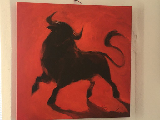 Inna Panasenko, red bull, "Arena roja II", original