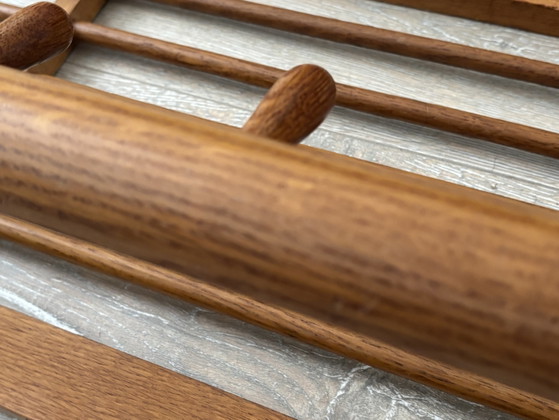 Wooden 'New Amsterdam DH01' wall coat rack Willem van Gelderen for Spectrum, 1950s (photo 7 of 10)