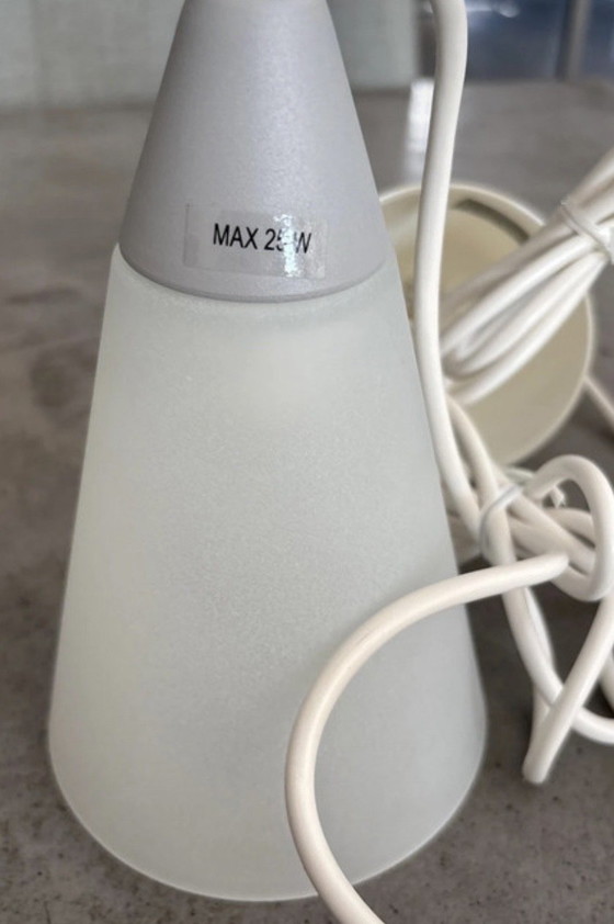 Image 1 of Vintage IKEA Tretakt lampen wit melkglas