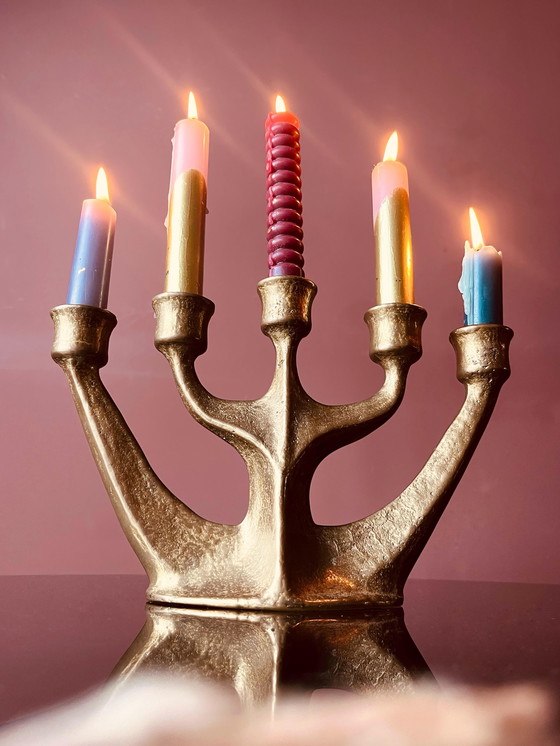 Image 1 of MID CENTURY GUILD HANDICRAFT CANDLESTICK