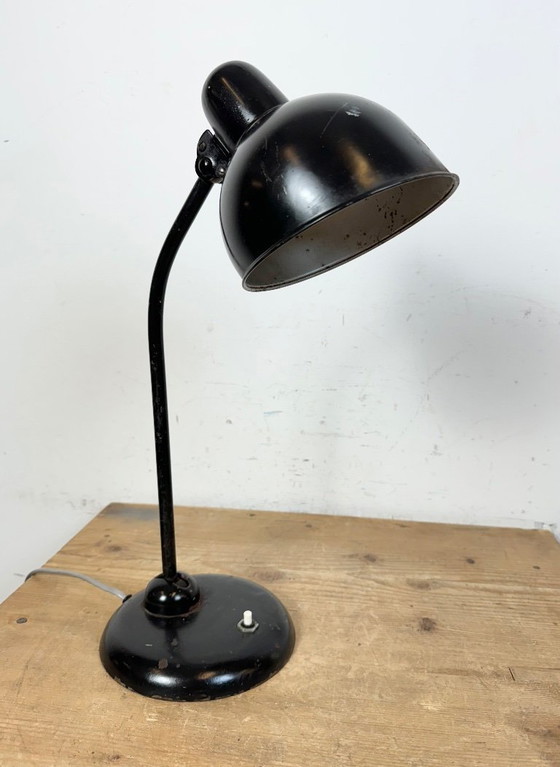 Image 1 of Lampada da tavolo Bauhaus industriale nera, anni '30