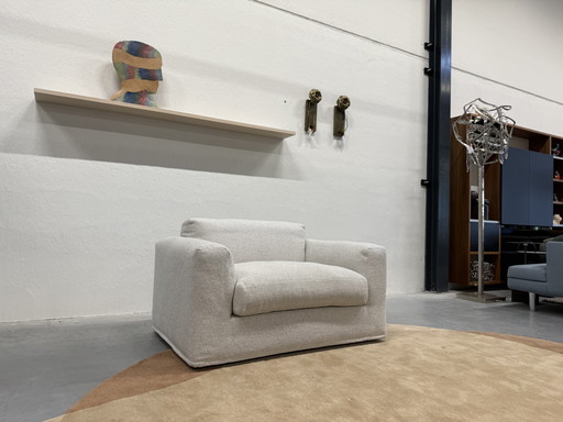 Gelderland 0905 Armchair Riva fabric Loveseat 130