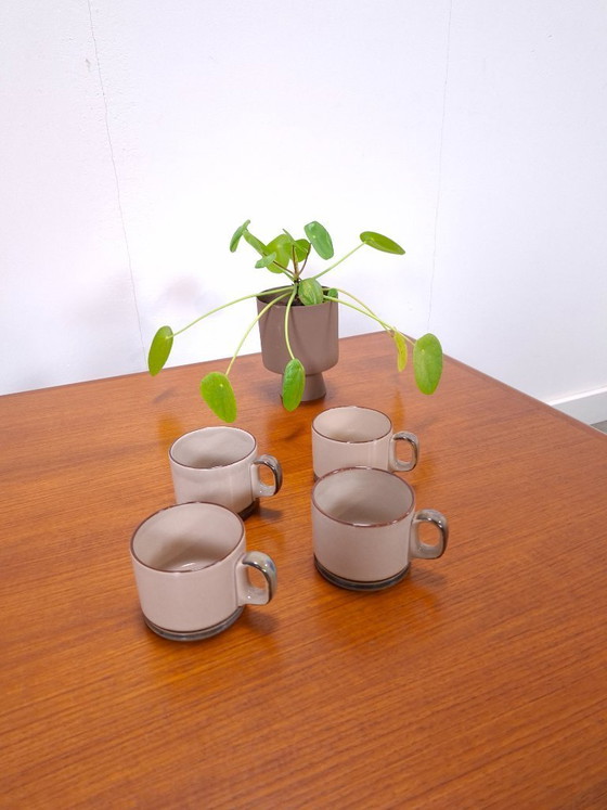 Image 1 of Juego de tazas de café de porcelana danesa Copenhagen B&G Stoneware