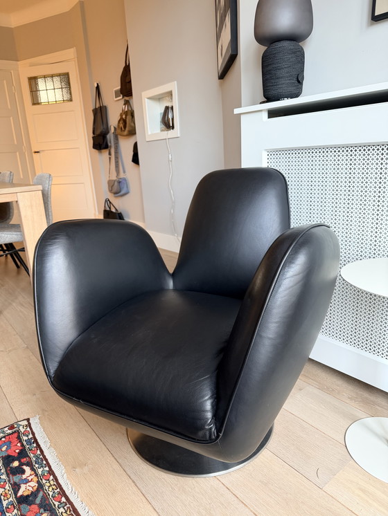 Image 1 of Sedia Topform Pinto in pelle nera