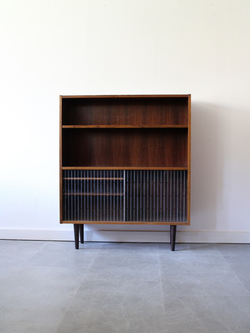Libreria danese vintage in palissandro