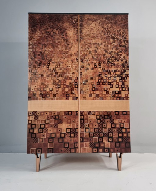 Armadio vintage in frassino, anni '70