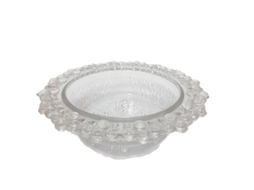 Dulcero de cristal transparente vintage