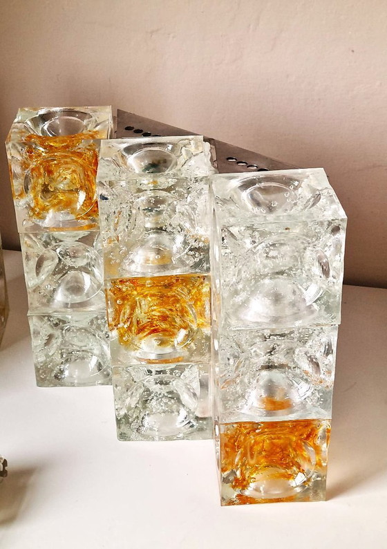 Image 1 of Paar Wandleuchten von Albano Poli für Poliarte