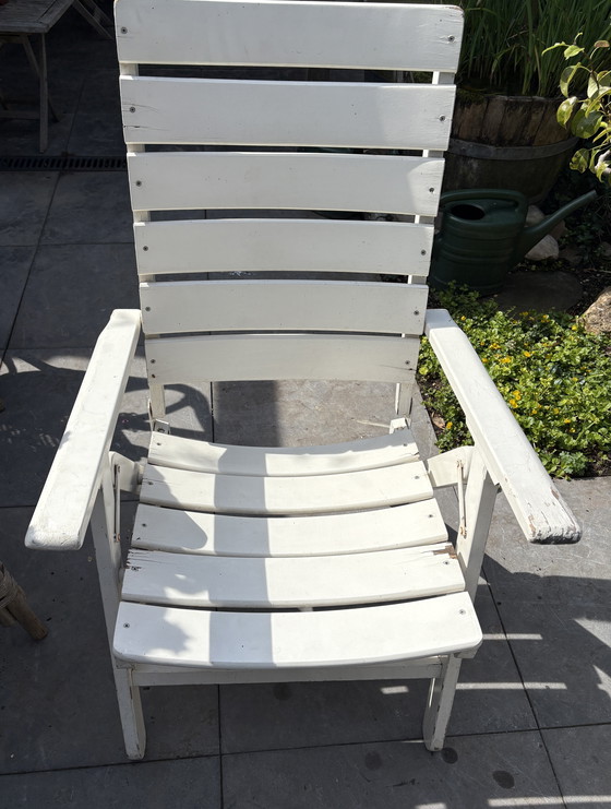 Image 1 of Vintage Herlag wooden garden chairs and table