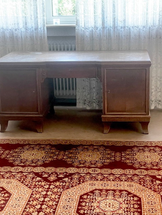 Image 1 of Art-Deco-Schreibtisch mit Chinoiserie-Elementen