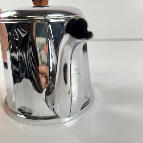 Image 1 of Set da caffè vintage in metallo cromato e bachelite, anni '40/'50