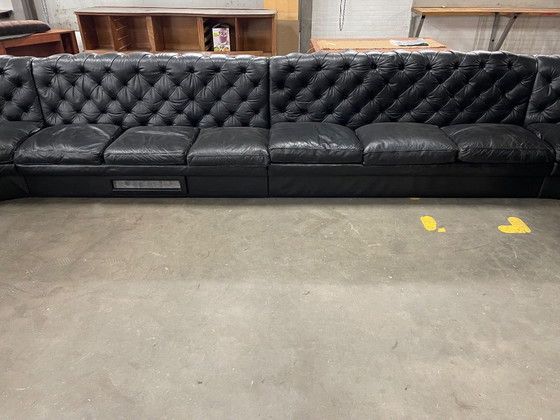 Vintage Huge Chesterfield Style Sofa, 4 Modules – Modular sofas, Leather (photo 10 of 14)