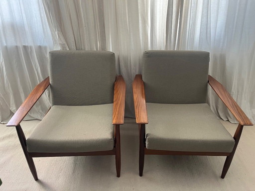 Ensemble de fauteuils vintage en teck