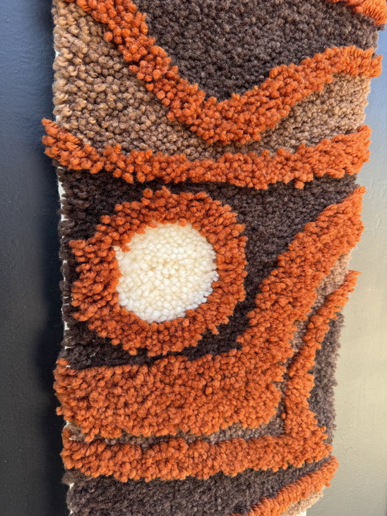 Image 1 of Boho wollen wandtapijt uit de jaren 70