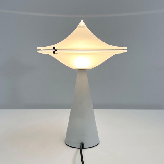 Image 1 of White Alien Table Lamp by Cesaro L. for Tre Ci Luce, 1980s