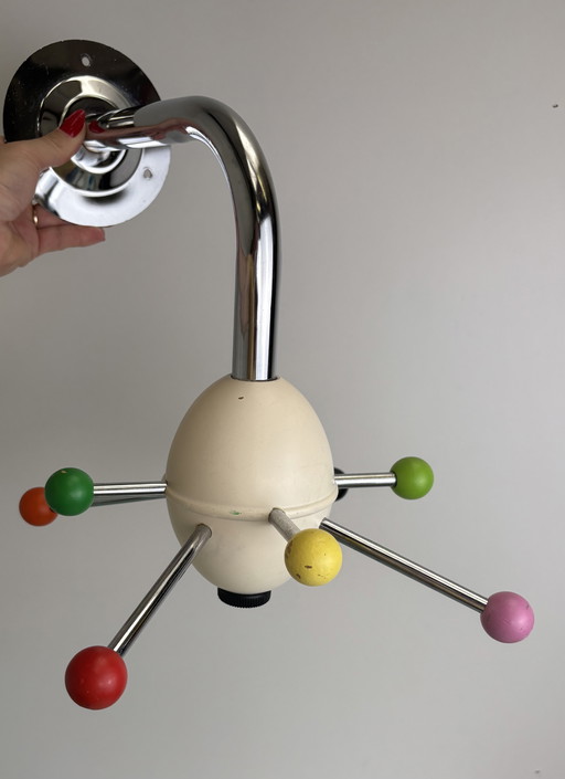 Vintage IKEA Sputnik Borsani wandkapstok – Space Age - Eighties