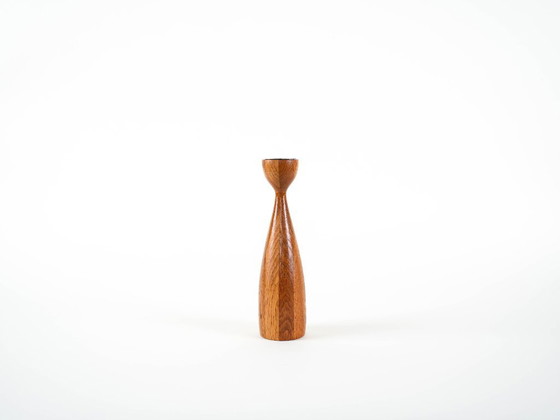 Image 1 of Teakhouten kandelaar, Deens ontwerp, jaren 70, vervaardigd door BoConcept.