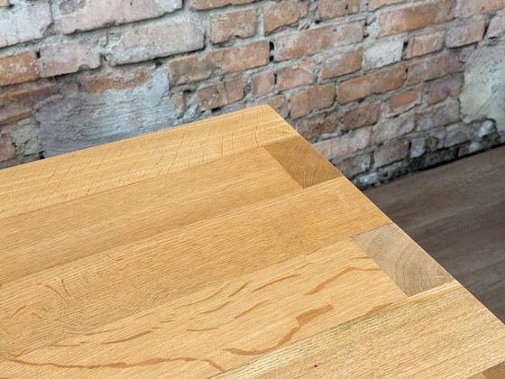 Oak Design Table on Wheels - Wood – Coffee tables, Metal (photo 2 of 6)