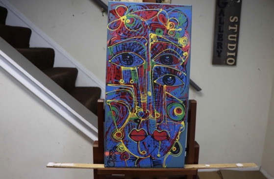 “Miradas Y Flores” Simeon Gonzales – Paintings & Drawings, Canvas (photo 5 of 8)